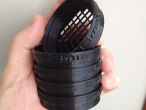 istifleme elek ayarlayın ev kir filtre greyder makeredchallenge kum 3d print model - Mito3D
