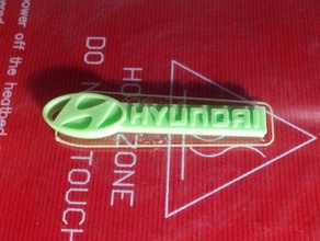 hyundai elantra Schlüsselanhänger 3d drucken 3d print model - Mito3D