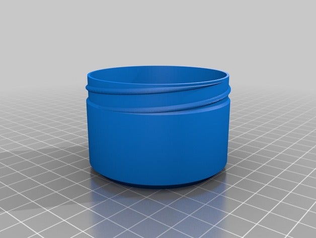 meine angepasste container Rändelmutter Deckel Container 3D print model - Mito3D