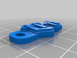 mi personalizados multilínea tag llavero llaveros 3d print model - Mito3D