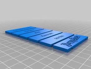 my customized miniature burma-shave road sign props 3d print model - Mito3D