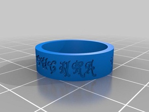il mio personalizzato anello-bou3 anelli 3d print model - Mito3D