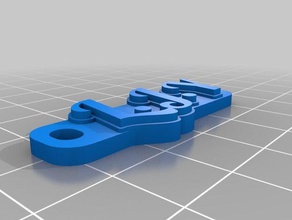 lj keychains customized 3d print model - Mito3D