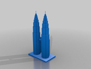 petronas towers 3d stampa 3d print model - Mito3D