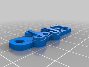 jjy Schlüsselanhänger angepasst 3d print model - Mito3D