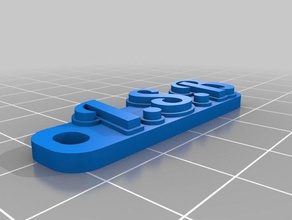 isb keychains customized 3d print model - Mito3D
