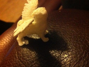 volando pug criaturas 3d print model - Mito3D