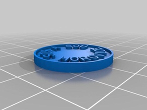 meu personalizada moeda chip moedas emblemas 3d print model - Mito3D