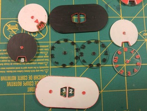 contatore a quadrante di gioco giocattolo accessori signore anelli magia la raccolta mappa 3d print model - Mito3D