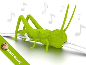 singing grasshopper gadgets animal awesome blender flat funny garden green lol makeitloud mechanical organic rattle song songs steam stem triangular tvy 3d print model - Mito3D