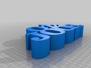 bonjour sculptures personnalisé 3d print model - Mito3D