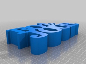 bonjour sculptures personnalisé 3d print model - Mito3D