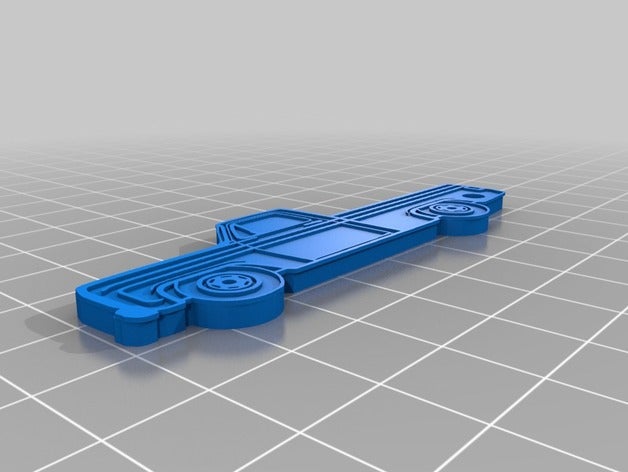 80s gm kamyon Anahtarlık 3d baskı 3D print model - Mito3D