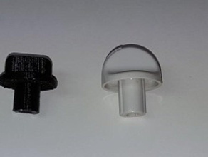 replacement ac control knob parts part 3d print model - Mito3D