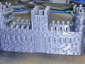 castle utensilpen holder office box 3d print model - Mito3D