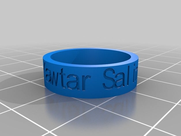 salim-ma personnalisé anneau anneaux 3D print model - Mito3D