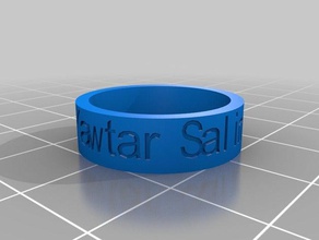 salim-my customized ring rings 3d print model - Mito3D