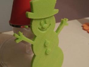 snowman pupazzo di neve decor christmas decoration toy tpu 3d print model - Mito3D