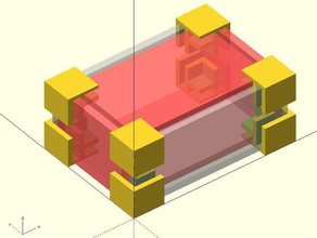 parametric customizable foam core corner brackets hobby customizer foamcore 3d print model - Mito3D