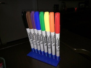 sharpie marker holder organization customizer pen 3d print model - Mito3D