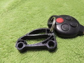 voiture smart trousseau de clés l'automobile smart-fortwo 3d print model - Mito3D