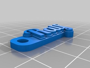 ralf 2 i portachiavi personalizzato 3d print model - Mito3D