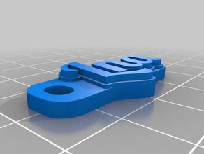 lnakeychain de porte-clés personnalisé 3d print model - Mito3D