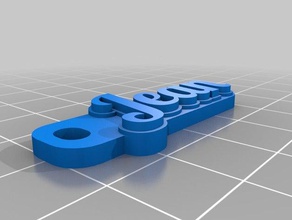 jeankeychain llaveros personalizado 3d print model - Mito3D