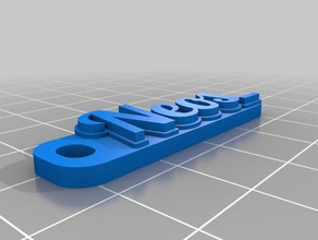 neoskeychain de porte-clés personnalisé 3d print model - Mito3D