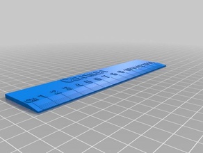 carmenruler de la oficina personalizado 3d print model - Mito3D