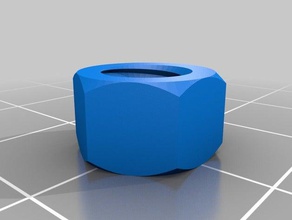 7mm nut parts customized 3d print model - Mito3D