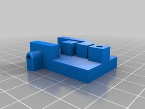 tiltable carriage kossel mini 3d printer parts 3d print model - Mito3D