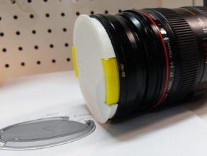77mm replacement lens cap parts 3d print model - Mito3D