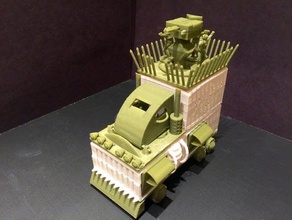 ev ratta savaş vagon 18mm çaplı oyuncaklar oyunlar kötü oldu minyatür rol yapma rpg masa üstü araç wayfarer taktik 3d print model - Mito3D