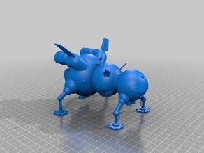starbug naine rouge véhicules 3d print model - Mito3D
