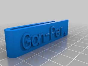 clip de gonper accesorios personalizado 3d print model - Mito3D