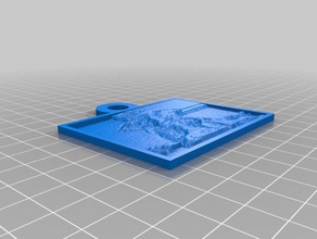 my customized lithopane small 2d art 3d print model - Mito3D