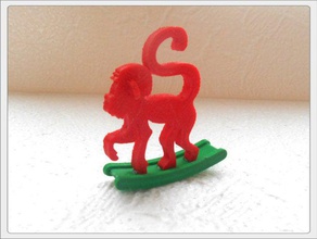el mono decoración cristmas tanyaakinora 3d print model - Mito3D