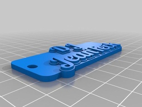 dj jeanteck key chain keychains customized 3d print model - Mito3D
