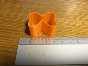 minnies bow cookie cutter food drink 3d print model - Mito3D