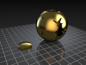 sfera vuota di halloween interativo arte 3d print model - Mito3D
