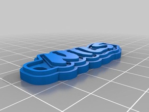 nils Schlüsselanhänger angepasst 3d print model - Mito3D