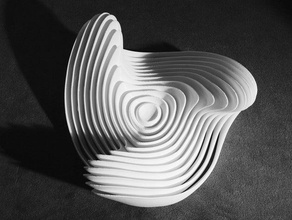 las ondas esculturas 3d print model - Mito3D