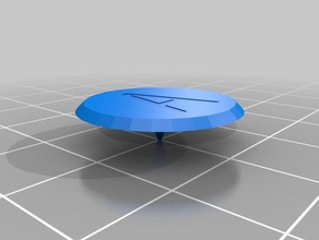 marcador de bola tiene letra deporte al aire libre personalizado 3d print model - Mito3D