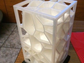 base para lampara di voronoi lampada sculture 3d print model - Mito3D