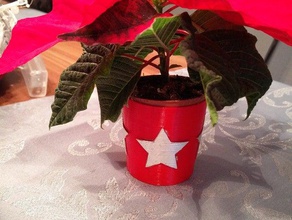 little flower pot Weihnachten Dekor 3d print model - Mito3D