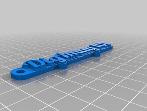 my customized multiline tag keychain digimag 101 keychains 3d print model - Mito3D