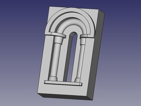 ventanas romanicas exin castillos de la construcción juguetes 3d print model - Mito3D
