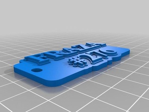 fraza de porte-clés personnalisé 3d print model - Mito3D