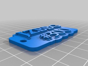 zesmer i portachiavi personalizzato 3d print model - Mito3D